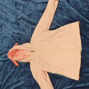 3T Cat & Jack pink rabbit raincoat